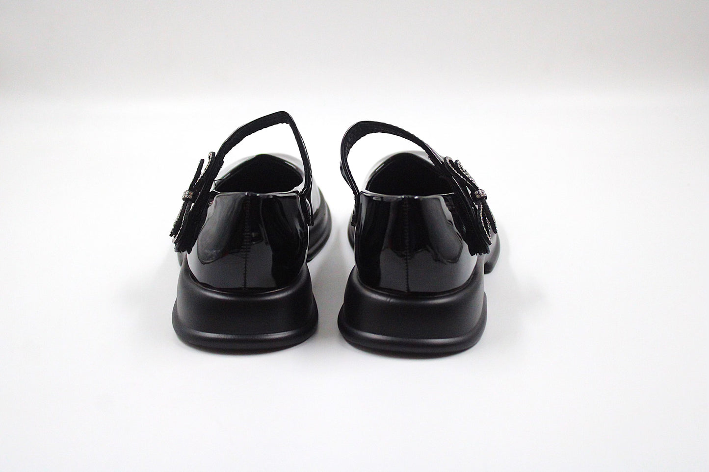 Girls black vibrant loafer by Ket kids