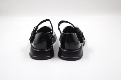 Girls black vibrant loafer by Ket kids