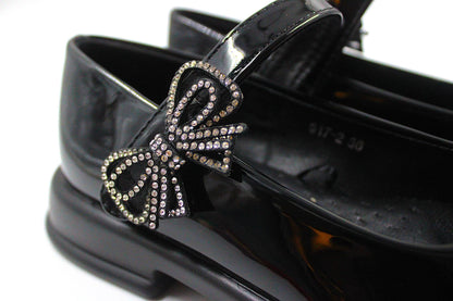 Girls black vibrant loafer by Ket kids