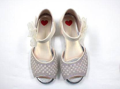 Girl white premium sandal by Ket kids