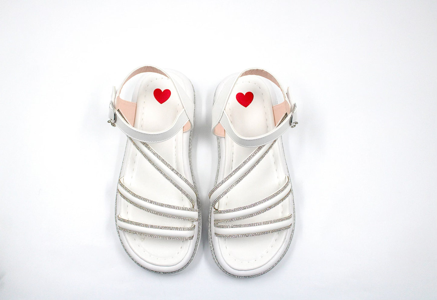 Girl white elegant sandal by Ket kids