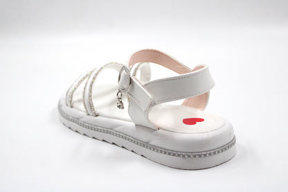 Girl white elegant sandal by Ket kids