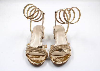 Girls gold party heel by Ket kids
