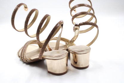 Girls gold party heel by Ket kids