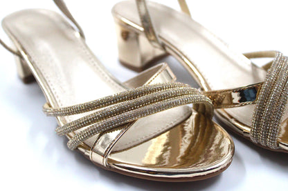 Girls gold party heel by Ket kids