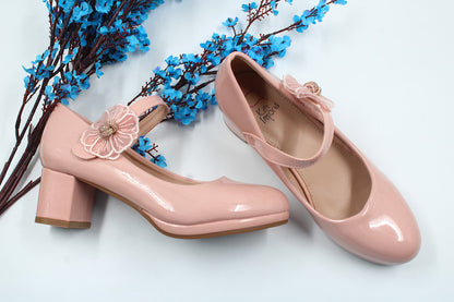 Girls pink luxurious heel by Ket kids