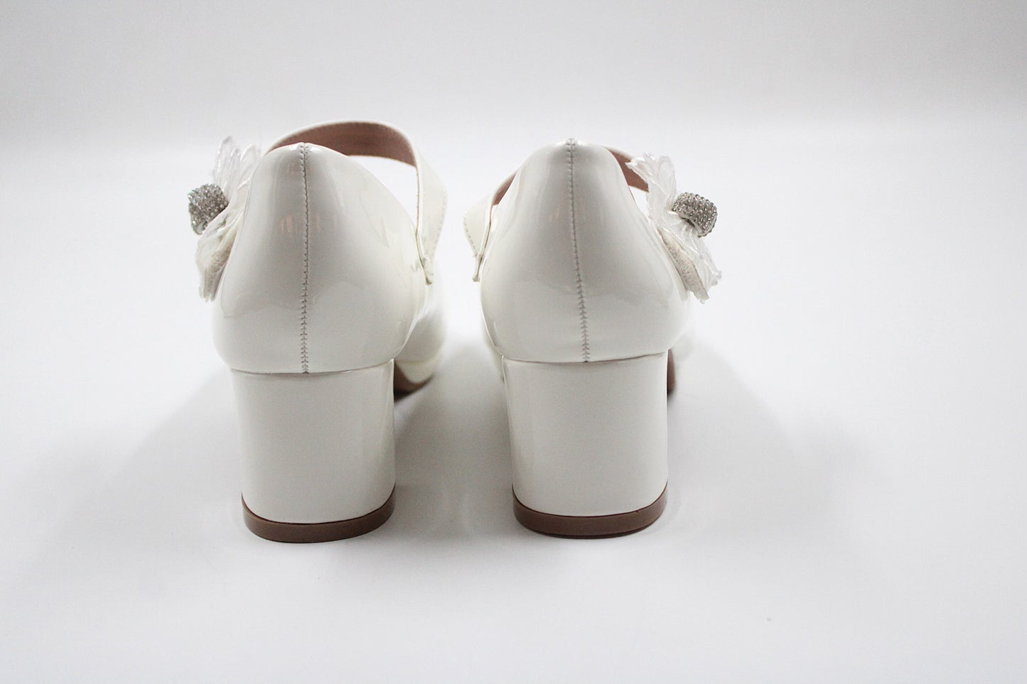 Girls white luxurious heel by Ket kids