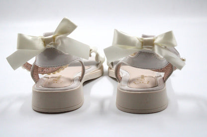 Girls white glamorous sandal by Ket kids