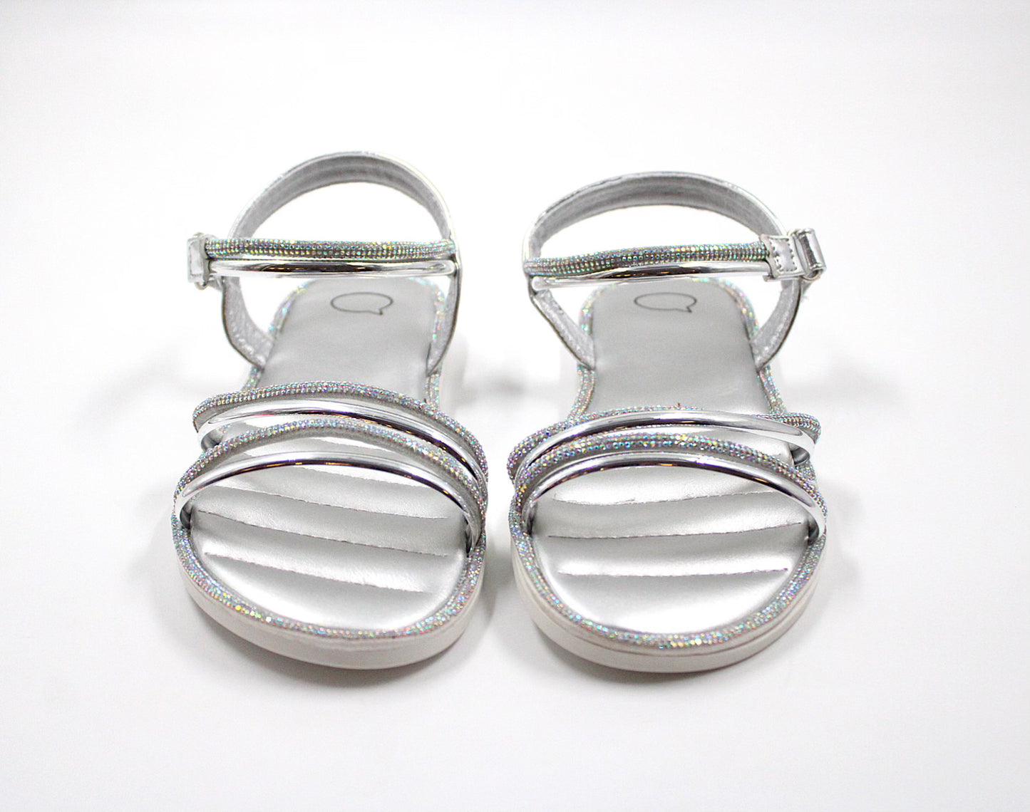 Girl partywear silver sandal by Ket kids
