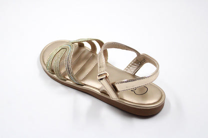 Girl gold luxurious sandal by Ket kids