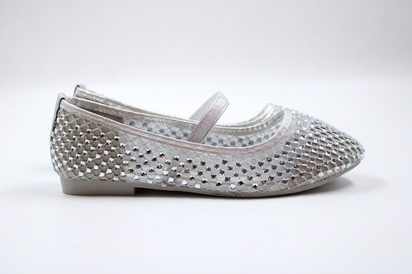 Girl silver shimmering ballerina by Ket kids