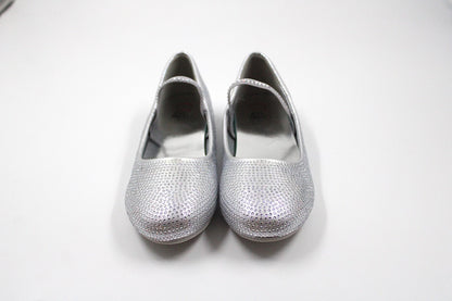 Girl silver dazzling ballerina by Ket kids