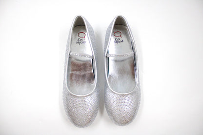 Girl silver dazzling ballerina by Ket kids