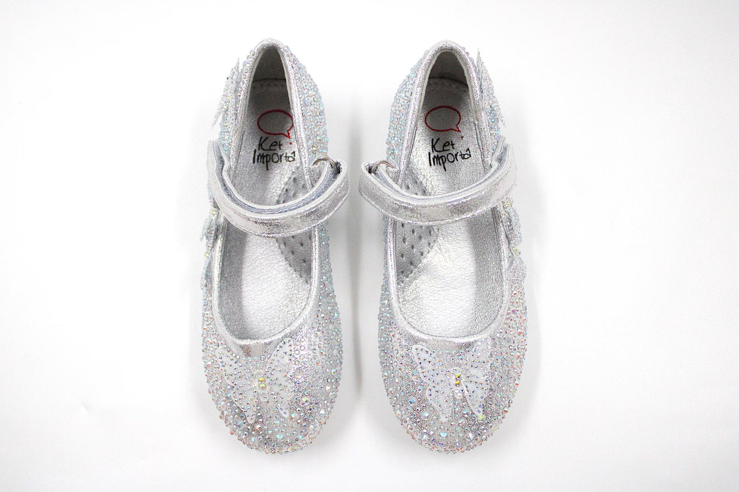 Girl silver sparkly ballerina by Ket kids