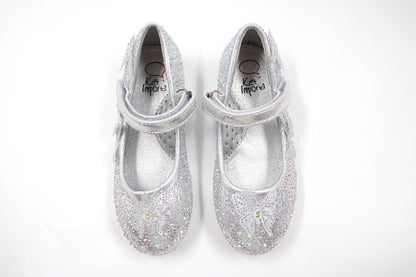 Girl silver sparkly ballerina by Ket kids