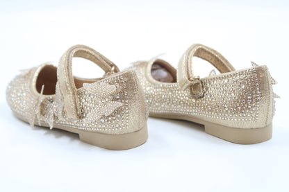 Girl golden sparkly ballerina by Ket kids