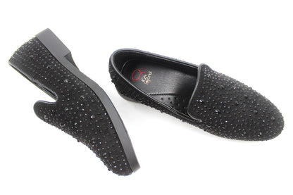 Boys black festive loafer by Ket kids
