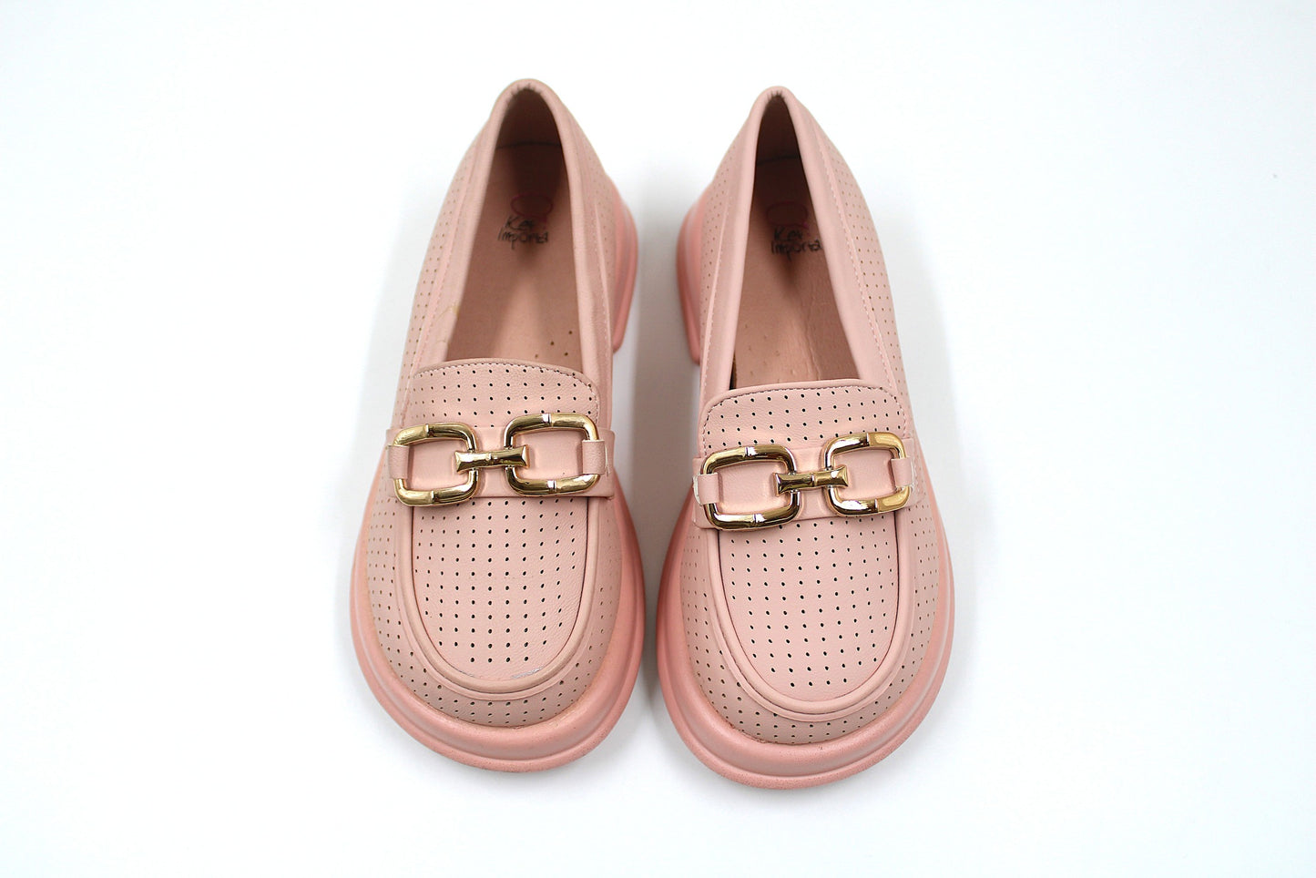 Girls pink chic loafers by ket kids