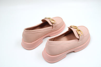 Girls pink chic loafers by ket kids