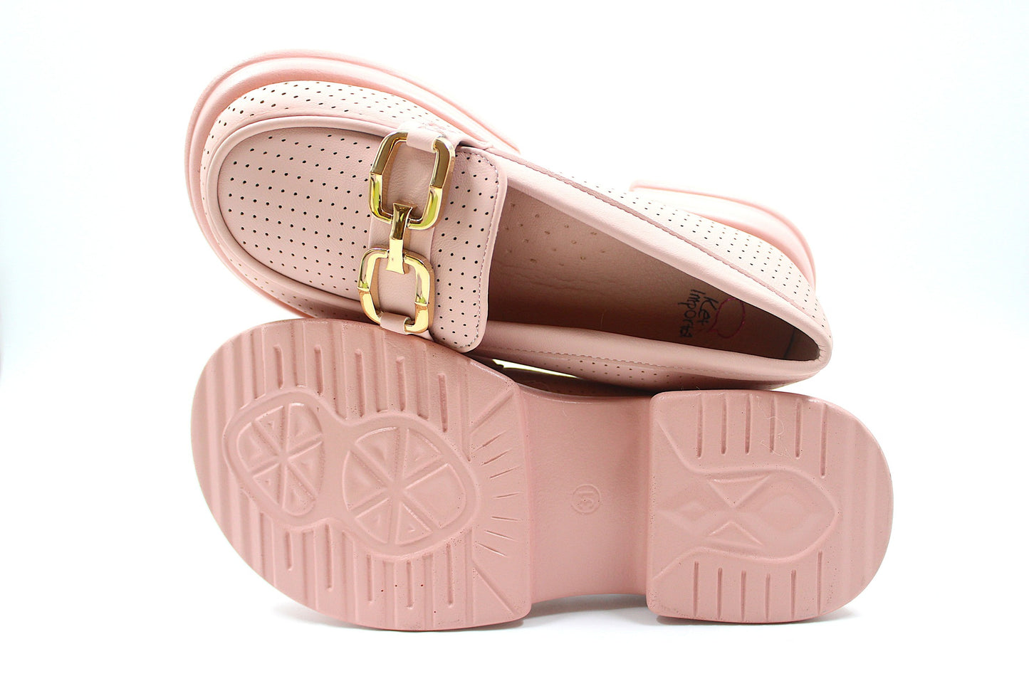 Girls pink chic loafers by ket kids