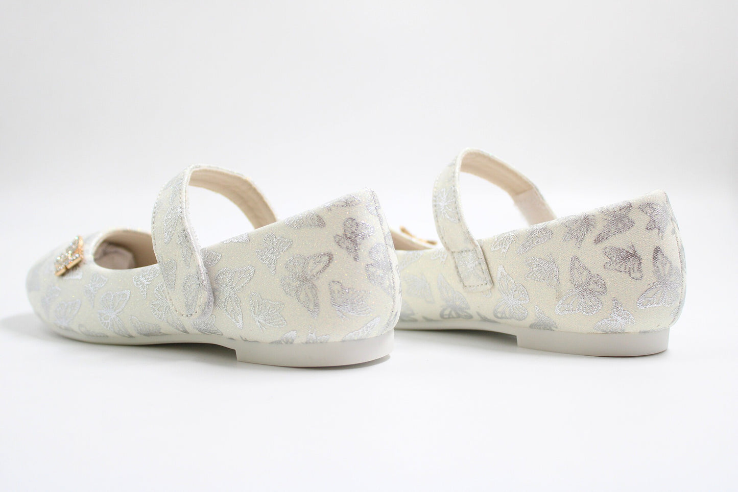 Girls white butterfly ballerina by ket kids