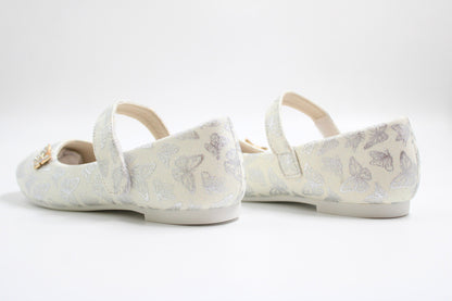 Girls white butterfly ballerina by ket kids