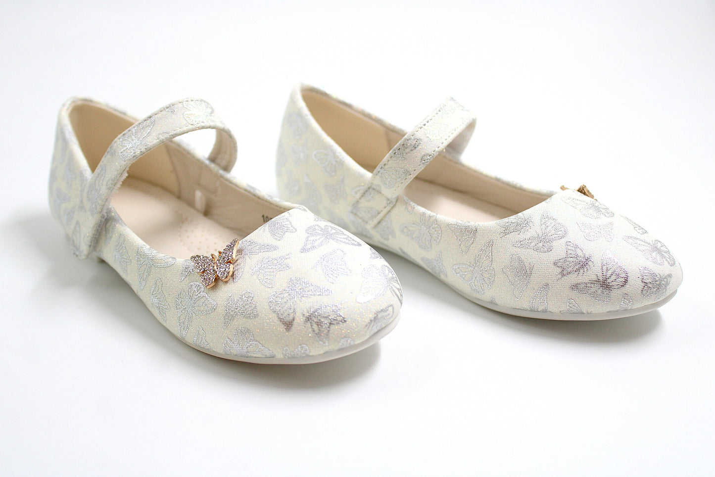 Girls white butterfly ballerina by ket kids