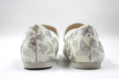 Girls white butterfly ballerina by ket kids