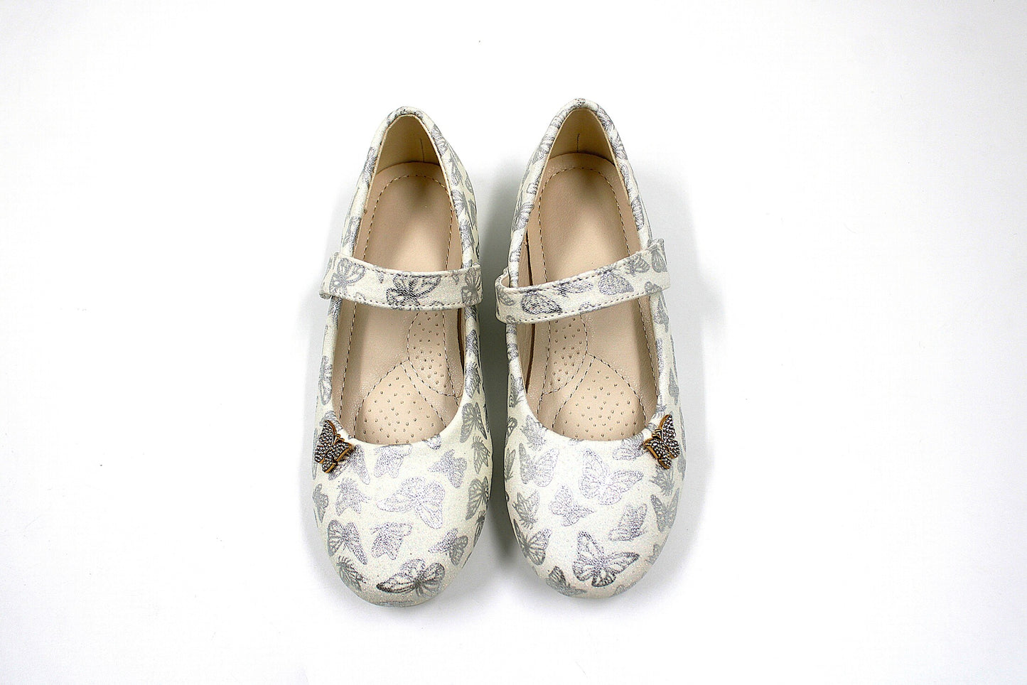 Girls white butterfly ballerina by ket kids