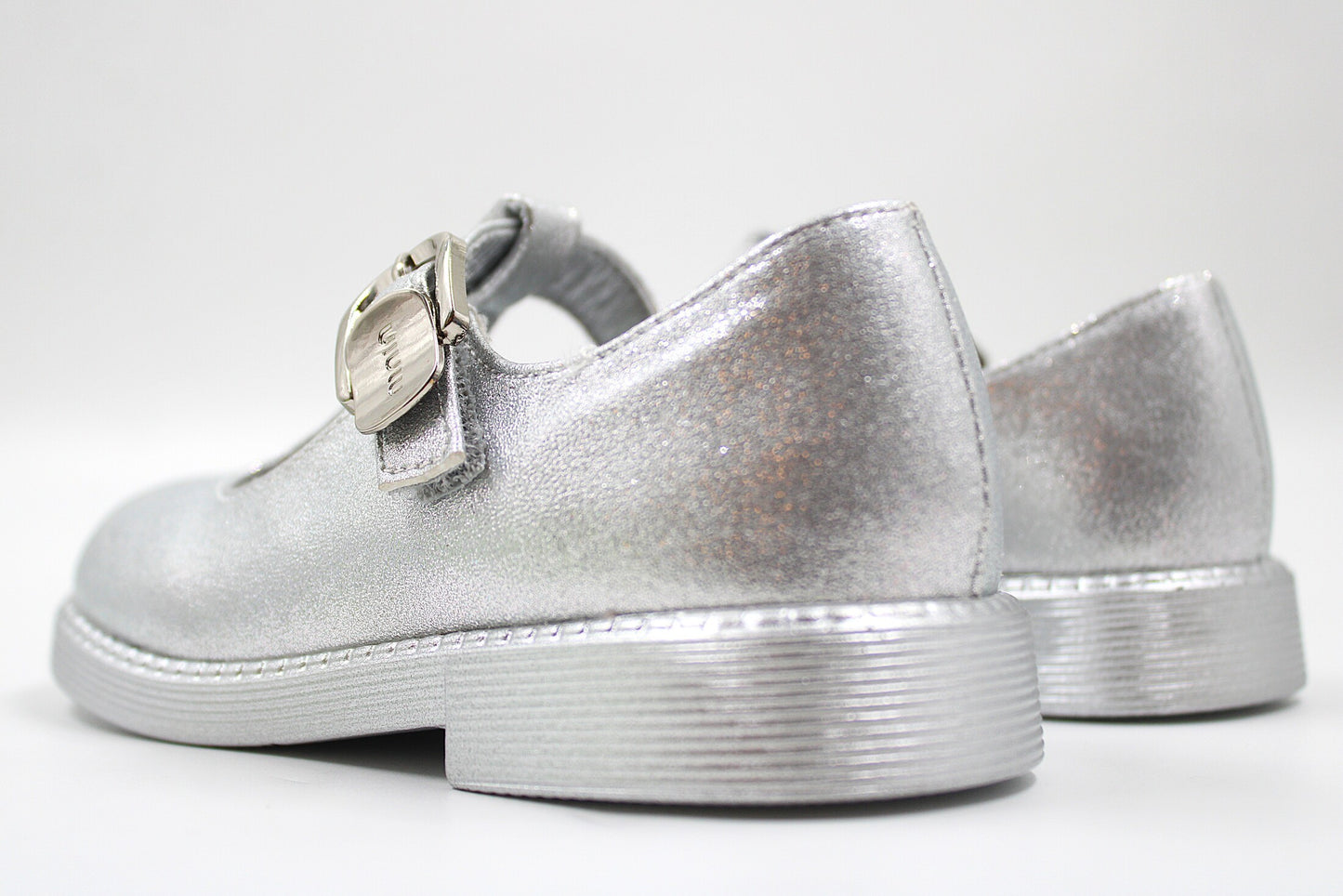 Girls silver casual ballerina by ket kids
