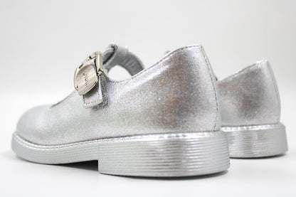 Girls silver casual ballerina by ket kids