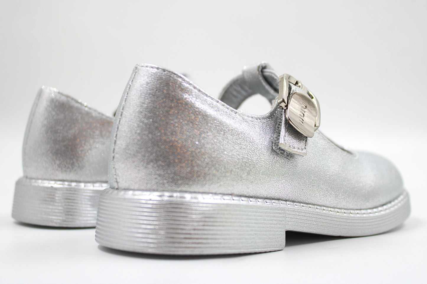 Girls silver casual ballerina by ket kids