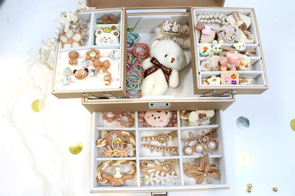 Crown Jewel Box with accessories - chocolate