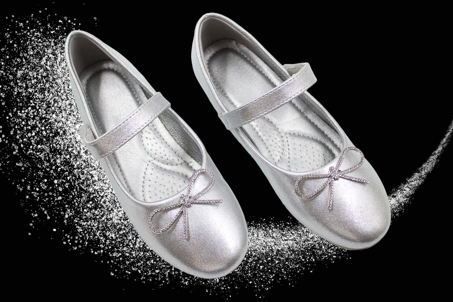 Girl silver festive ballerina by Ket kids