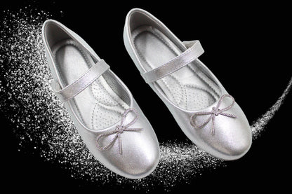 Girl silver festive ballerina by Ket kids