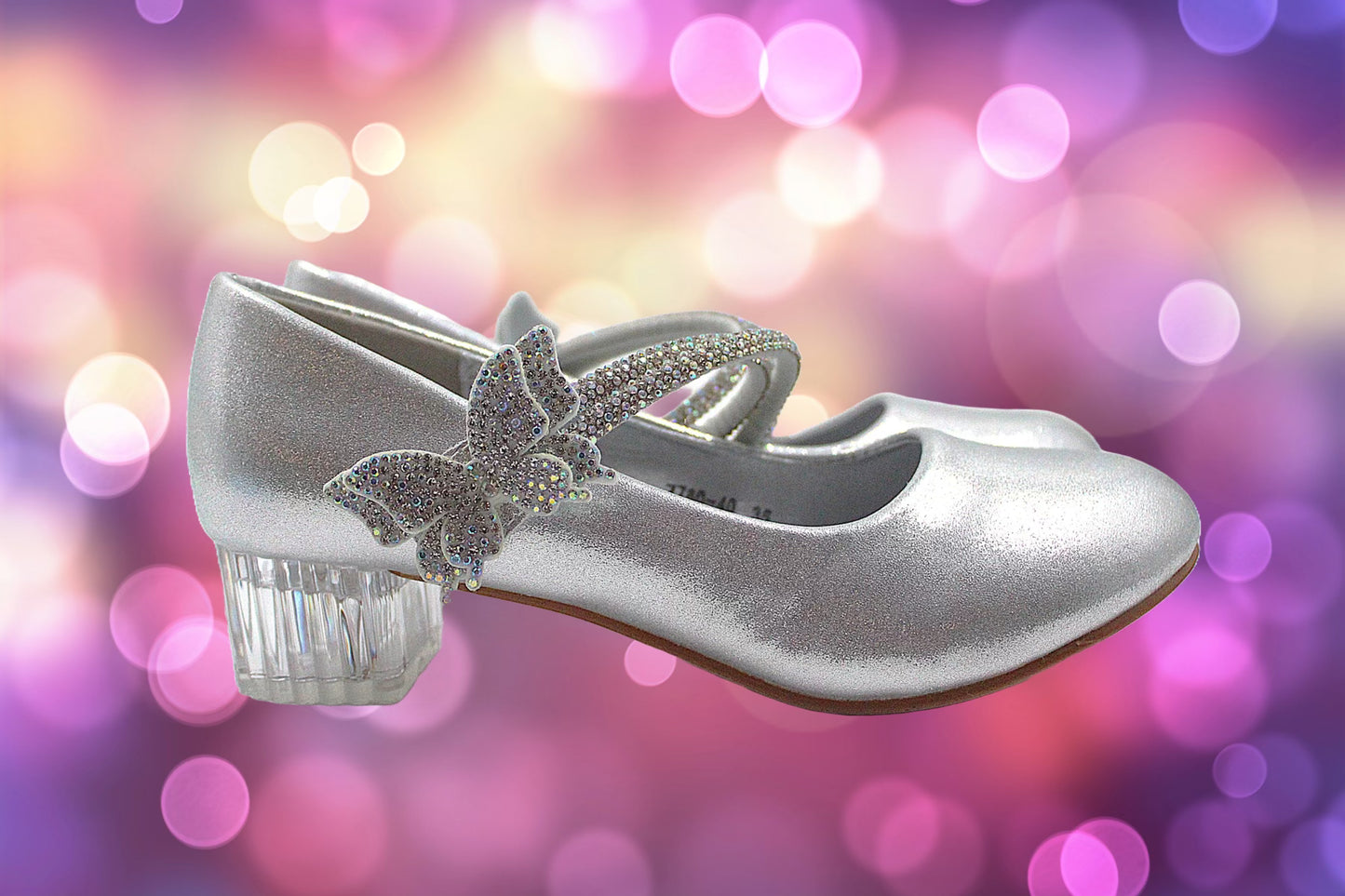 Girls silver elegant heel by Ket kids