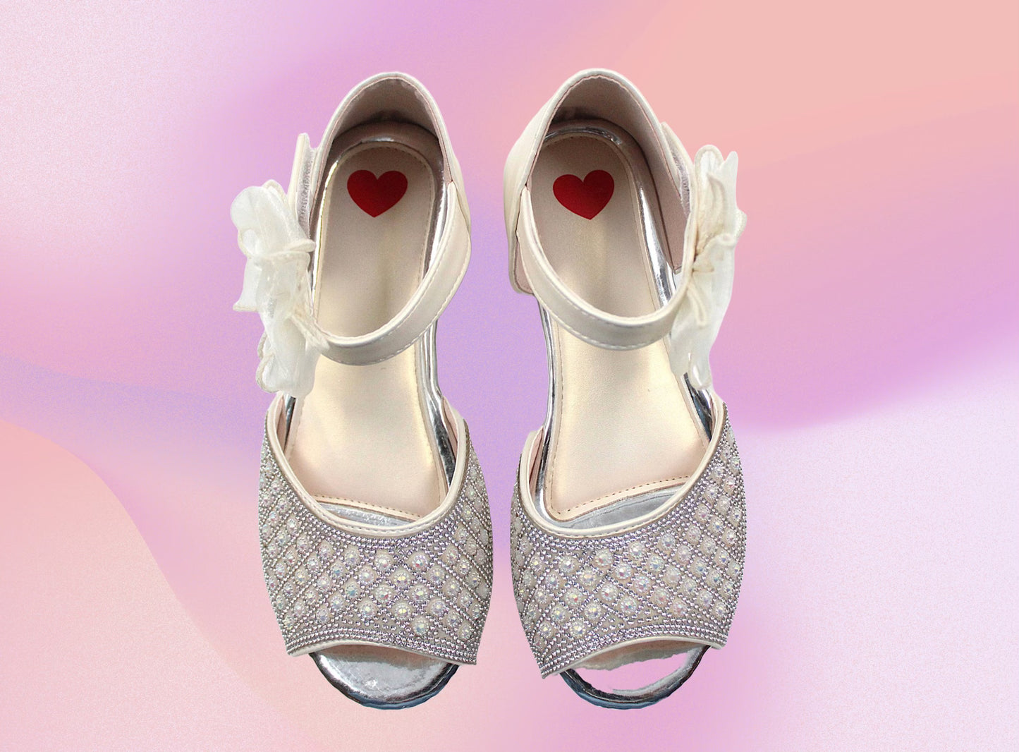 Girl white premium sandal by Ket kids