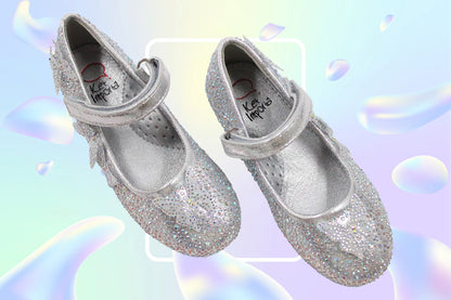 Girl silver sparkly ballerina by Ket kids