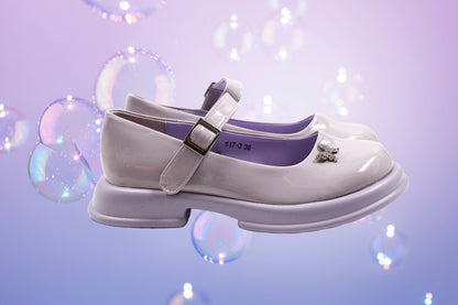 Girls purple chic loafer by Ket kids