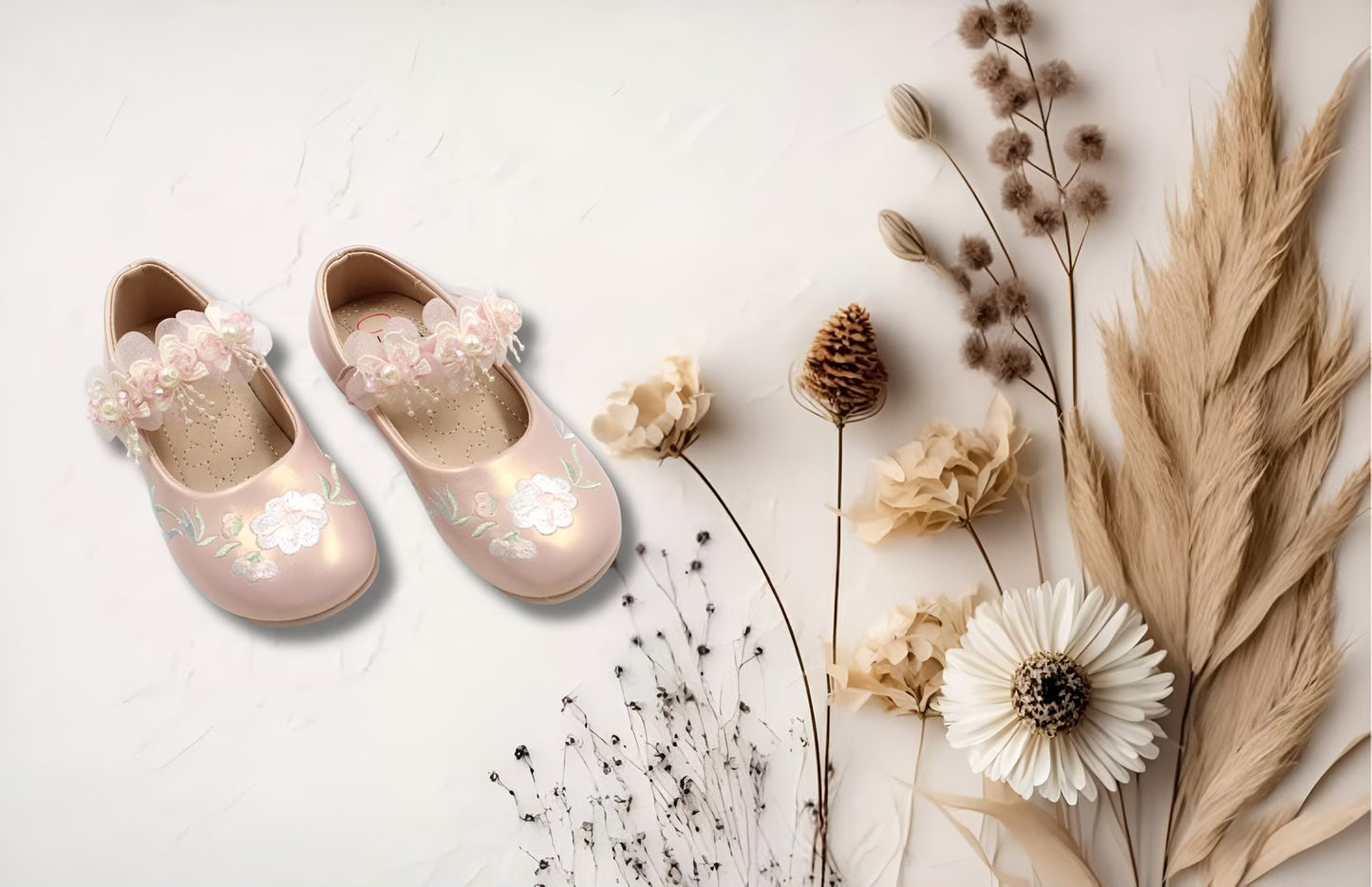 Girl pink floral ballerina by Ket kids