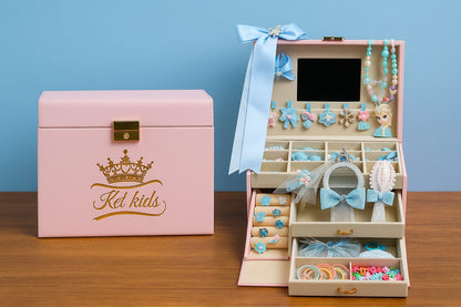Princess Treasure Box with accessories - Blue